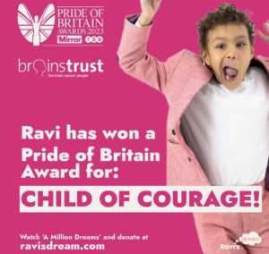 Ravi's pride of Britain award