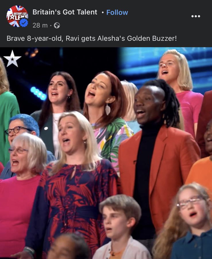 Ravi's Choir Hits "gold" For Brain Tumour Awareness In Britain's Got ...